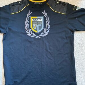 COOGI Men's Black and Yellow Graphic Tee